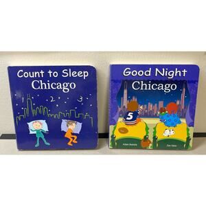 Set of 2 Children's Board Books About Chicago